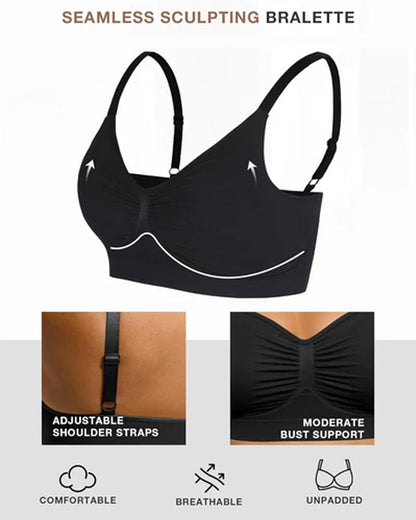 Women's Full Coverage Non-Padded Wireless Sculpt Bra